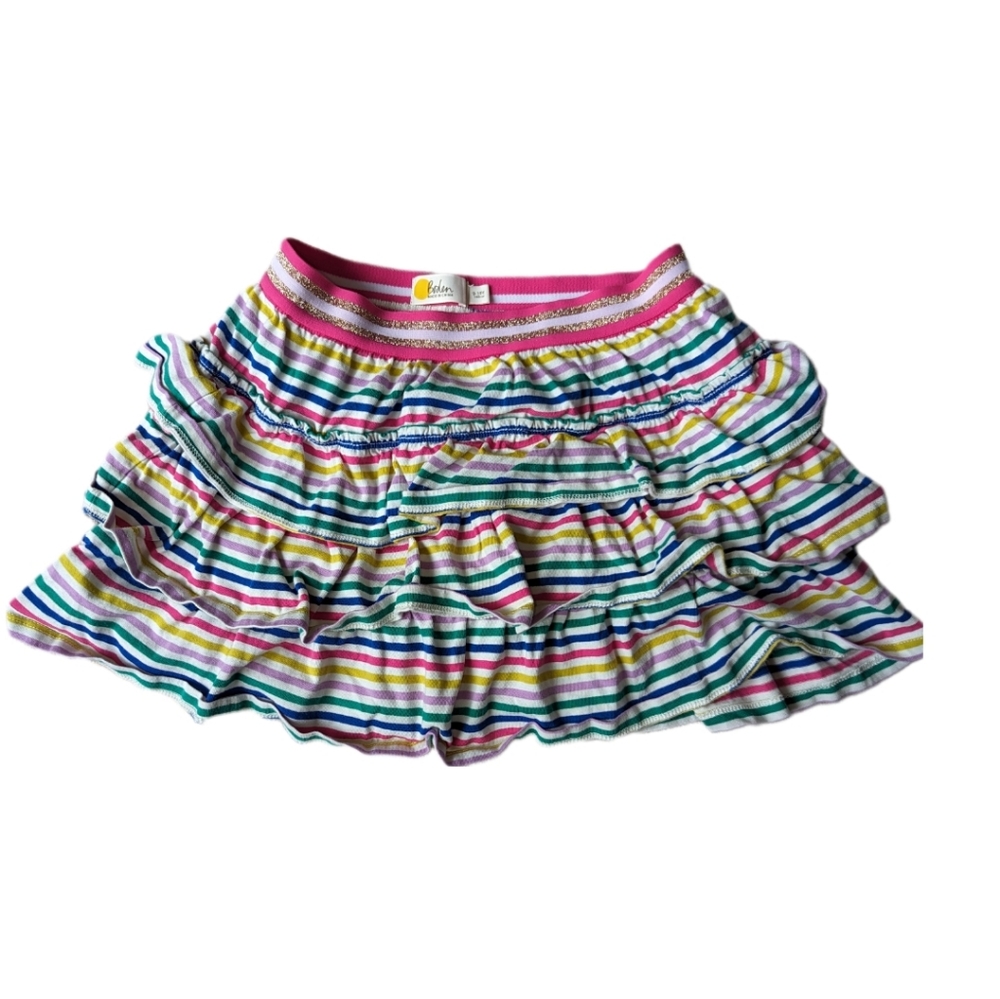 Girls Boden Jersey Ruffle Skort